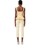 Elisabetta franchi limonade pantalón con logotipo