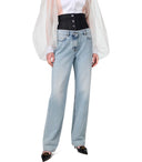 Elisabetta Franchi Light Blue Jeans With Korset