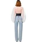 Elisabetta Franchi Light Blue Jeans With Korset