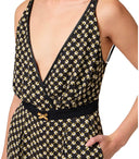 Elisabetta Franchi Nero Burro Patterned Jumpsuit