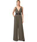 Elisabetta Franchi Nero Burro Patterned Jumpsuit