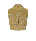Elisabetta Franchi Paglia Burro Cropped Shirt