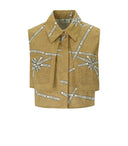 Elisabetta Franchi Paglia Burro Cropped Shirt