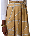 Elisabetta Franchi Paglia Burro Midi Skirt