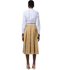 Elisabetta Franchi Paglia Burro Midi Skirt