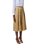 Elisabetta Franchi Paglia Burro Midi Skirt