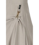 Elisabetta Franchi Pearl Grey Asymmetric Dress