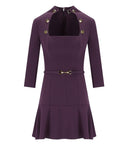 Abito viola Elisabetta Franchi con bottoni