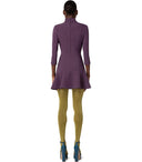 Abito viola Elisabetta Franchi con bottoni