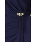 Elisabetta Franchi Red Carpet Oltremare Asymmetric Dress