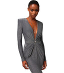 Elisabetta Franchi Red Carpet Piombo Dress