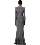 Elisabetta Franchi Red Carpet Piombo Dress