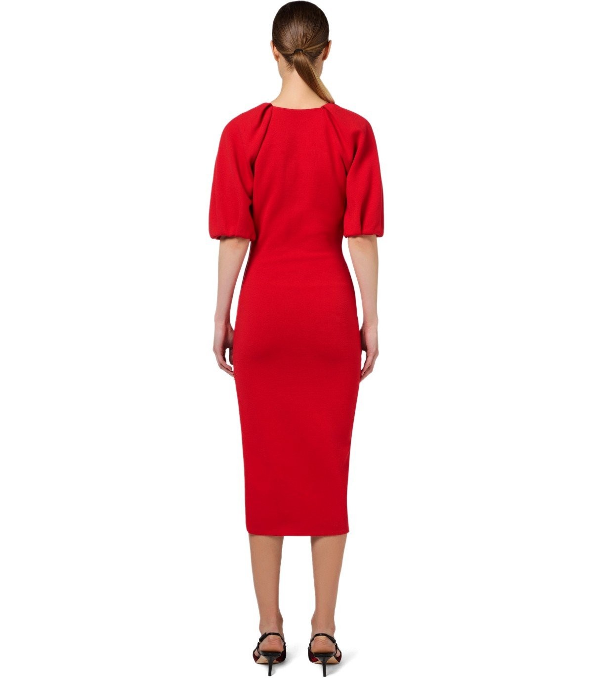 Elisabetta Franchi Red Passion Knitted Midi Dress – Balardi