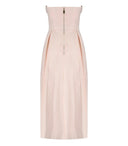 Elisabetta Franchi Rosa Baby Midi Abito con rose