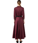 Elisabetta Franchi Rouge Noir Belted Shirt Dress