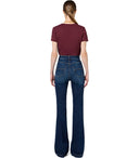 Elisabetta Franchi Rouge Noir T Shirt With Necklace