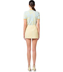 Elisabetta Franchi Sky Blue Lemonade Floral Top