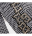 Elisabetta Franchi Steel Melange Ribbed Scarf