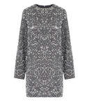 Elisabetta Franchi Steel Mini robe avec paillettes