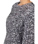 Elisabetta Franchi Steel Mini robe avec paillettes