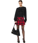 Elisabetta franchi tartan falda