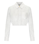 Elisabetta Franchi White Cropped Shirt