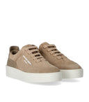 Emporio Armani Beige Suède Sneaker