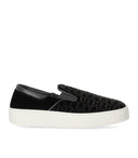Emporio Armani Black Monogram Slip auf Sneaker