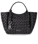 Emporio Armani Black Woven Handbag