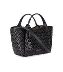Emporio Armani Black Woven Handbag