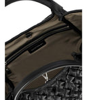Emporio Armani Black Woven Handbag