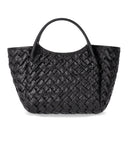 Emporio Armani Black Woven Handbag