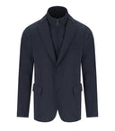 Giacca da cuoio emporio armani blu navy