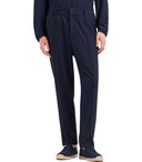 Emporio Armani Blue Ribbed Trousers