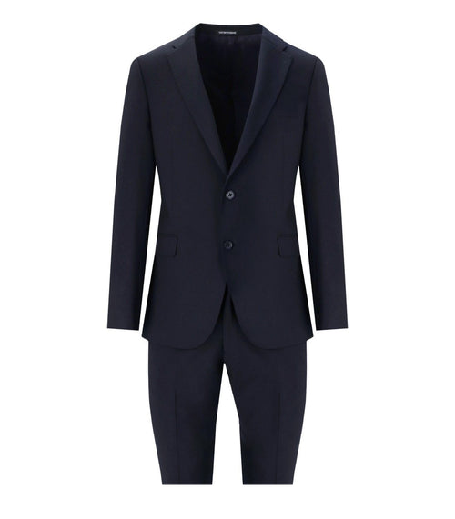 Emporio Armani Blue Single Breasted Suit