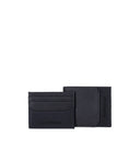 Emporio Armani Blue Wallet+Card Holder Set