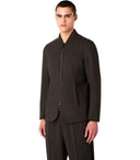 Giacca reversibile blu emporio armani blu marrone