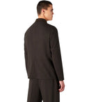 Giacca reversibile blu emporio armani blu marrone