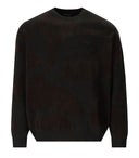Emporio Armani Camo Brown CreWneck Jumper