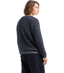Emporio Armani Chevron Blue Crewneck Pulloper