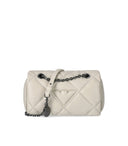 Emporio Armani Cream Small Quilted Crossbody Bag
