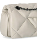 Emporio Armani Cream Small Quilted Crossbody Bag