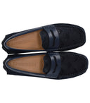 Emporio Armani Driver Blue Loafer