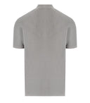 Poloshirt a maglia grigia Emporio Armani