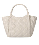 Emporio Armani Ivory Quilted Shopping Bag