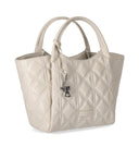 Emporio Armani Ivory Quilted Shopping Bag