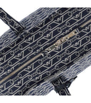 Emporio Armani Monogram Blue écru Medium Shopping Bag