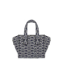 Emporio Armani Monogram Blue écru Mini Bag