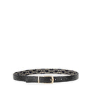 Emporio Armani Monogram Blue Ecru Reversible Belt
