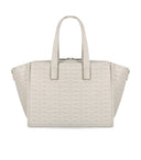 Emporio Armani Monogram Natural Medium Shopping Bag